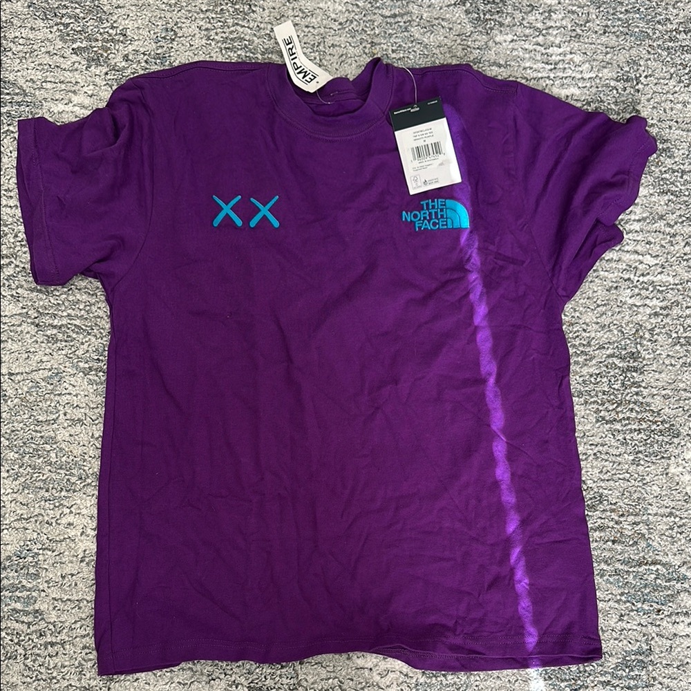 The North Face x Kaws Purple Logo T-Shirt - Size M